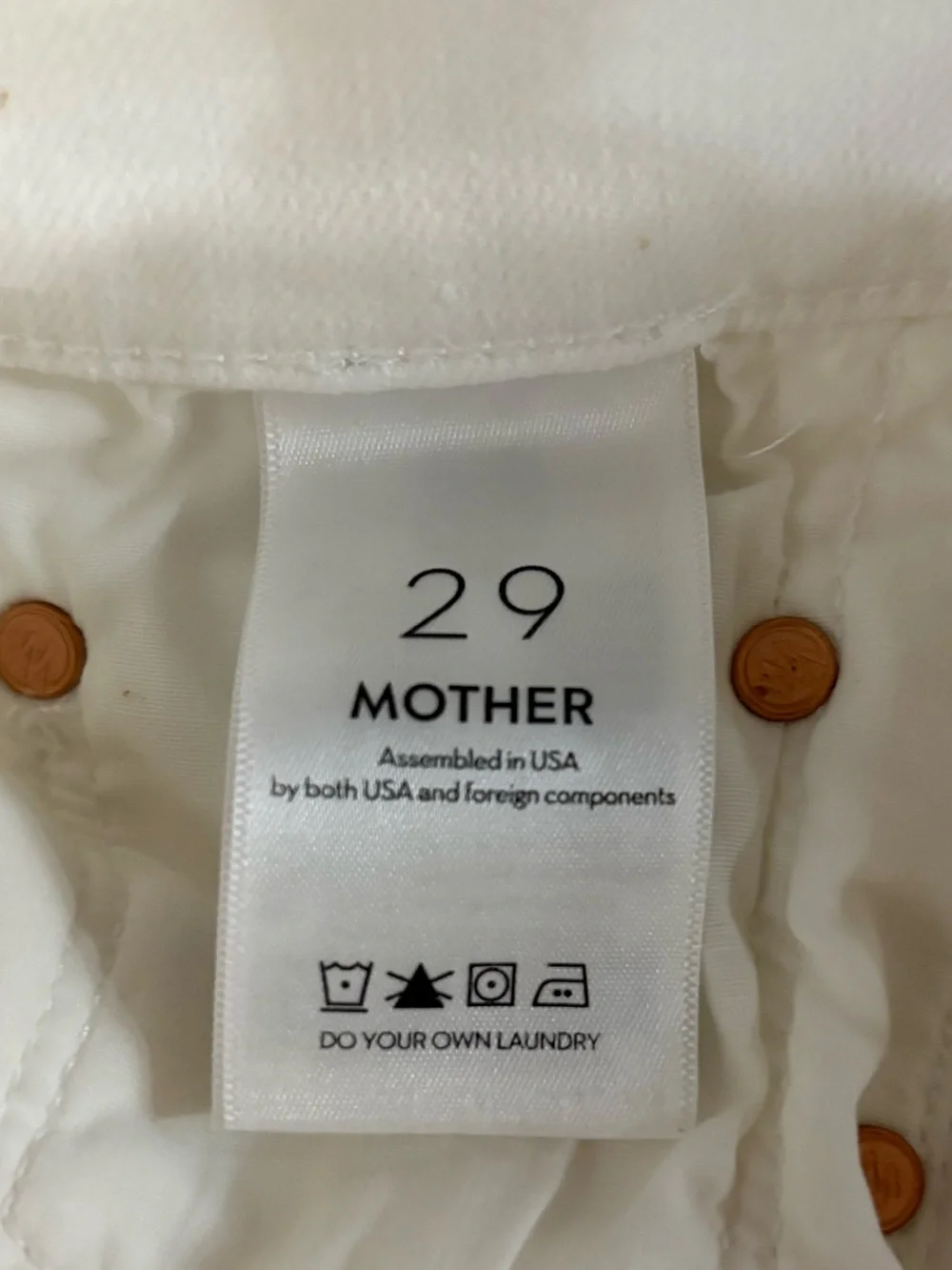 MOTHER Insider Crop Step Fray White Jeans 29 High Rise Kick Flare Raw Hem Coasta